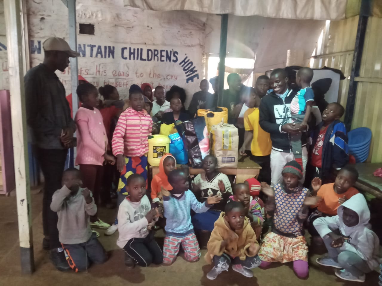 Food drive at a children’s home